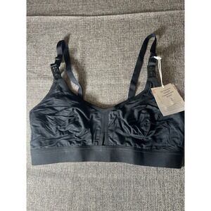 Simple Wishes Super Mom Women's Nursing & Pumping Bralette Black Size XL‎